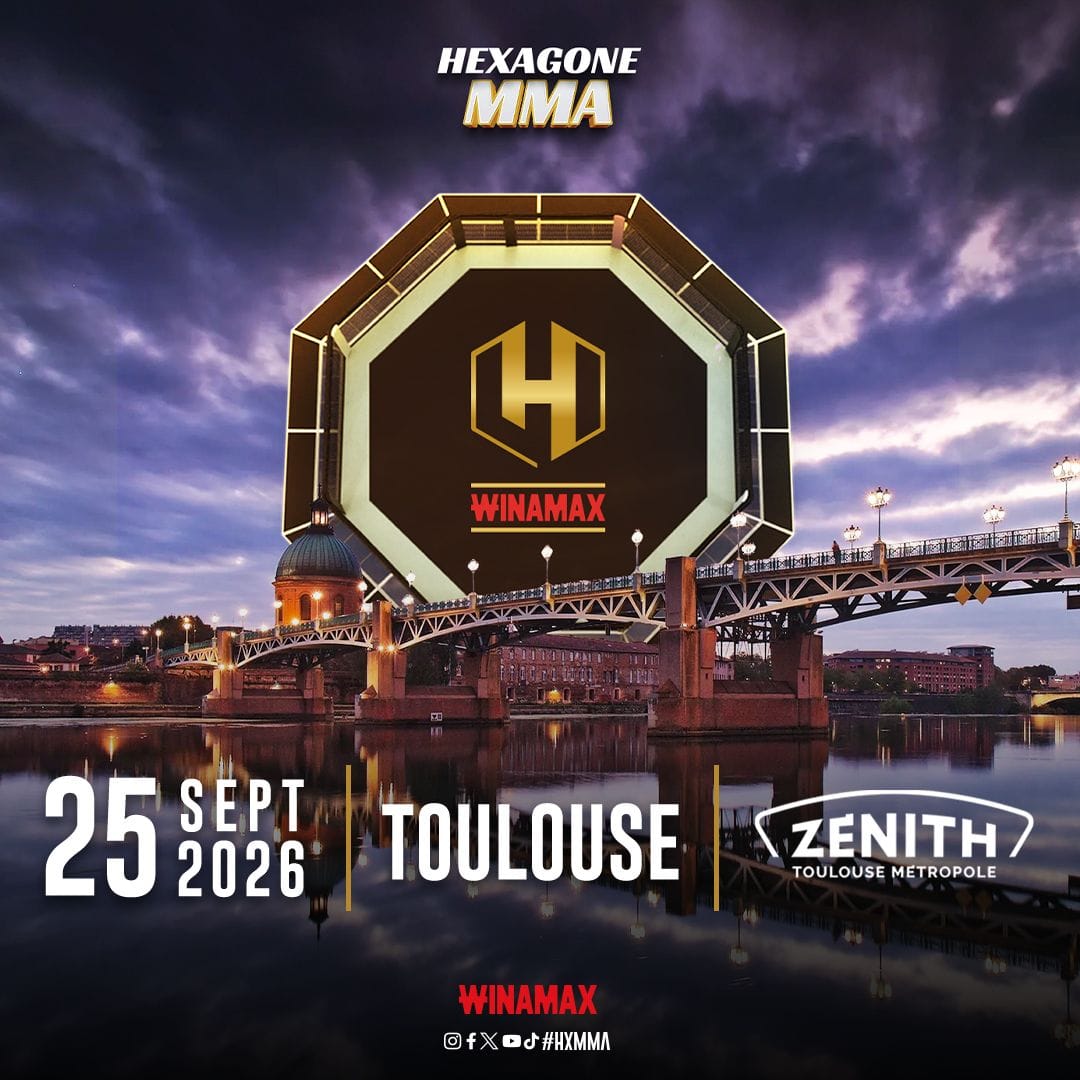 Affiche HEXAGONE MMA Toulouse 25 septembre 2026 au Zénith Toulouse Métropole