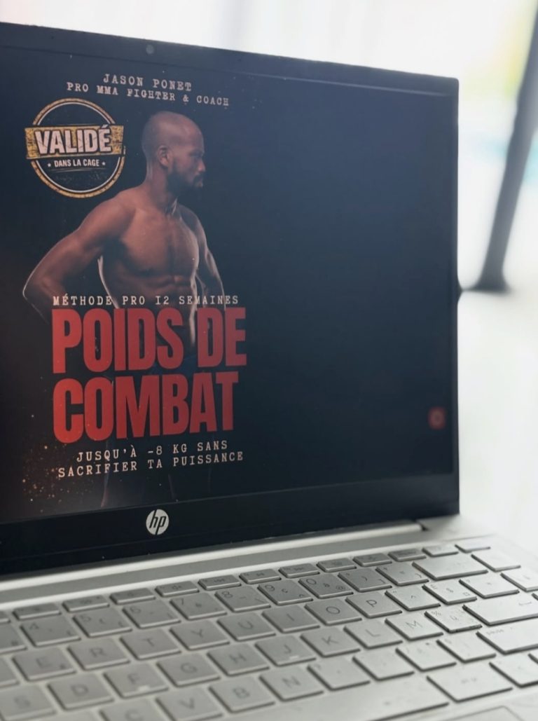 Couverture du livre Poids de Combat de Jason Ponet consacré à la gestion du poids et au weight cut dans les sports de combat