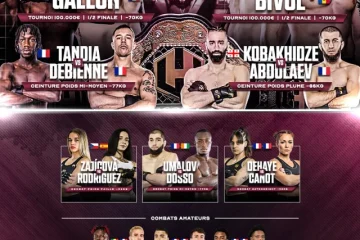 Affiche officielle HEXAGONE MMA 44 à Bordeaux le 29 mai 2026