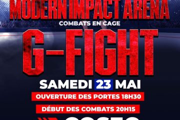 Affiche officielle MODERN IMPACT ARENA G-FIGHT à Sarrebourg le 23 mai 2026