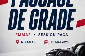 Passage de grade FMMAF PACA à Miramas le 23 mai 2026