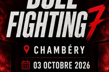 Visuel de présentation de DUEL FIGHTING 7 à Chambéry le 3 octobre 2026 sur le calendrier MMA STORY FRANCE.