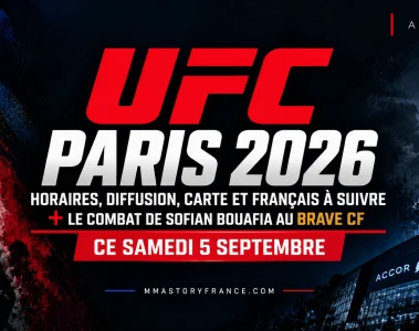 UFC Paris 2026 – horaires, diffusion, carte, Français à suivre et combat de Sofian Bouafia au BRAVE CF 108